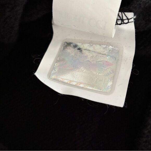 Fiorucci Logo Women’s Cropped Black Sweatshirt Sz S - Picture 9 of 10